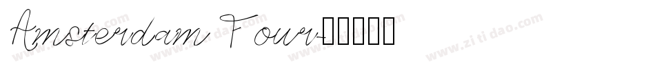 Amsterdam Four字体转换